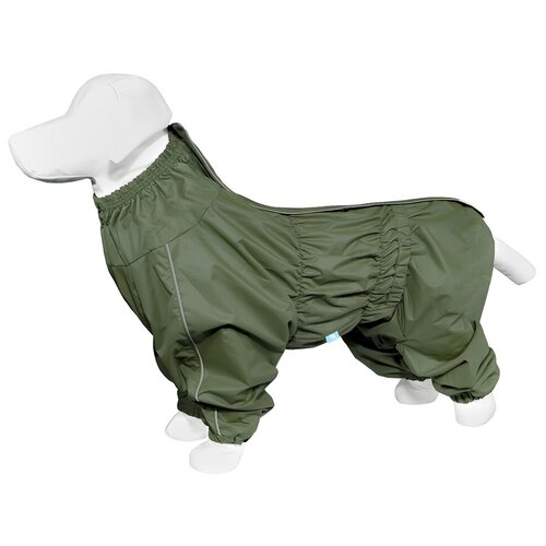 Yami-Yami одежда дождевик для собак, хаки, на гладкой подкладке, Немецкая овчарка