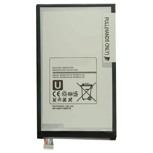 Аккумуляторная батарея MyPads 4450mah EB-BT330FBE/ EB-BT330FBU на планшет Samsung Galaxy Tab 4 8.0 SM-T330/T331/T335 чехол для планшета mypads samsung galaxy tab 4 8 0 sm t330 t331 t335 поворотный роторный оборотный синий кожаный