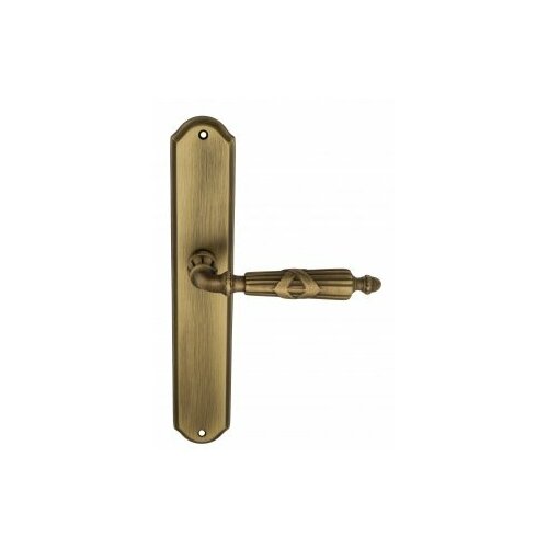 Дверная ручка Venezia ANNETA на планке PL02 матовая бронза