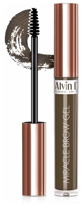 Alvin D'or гель для бровей Miracle Brow gel, 03 gold brown