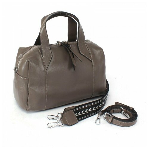 фото Сумка женская натуральная кожа gu 2033-7773-d. khaki, 1отд, плечевой ремень, капучино 241472 аделия