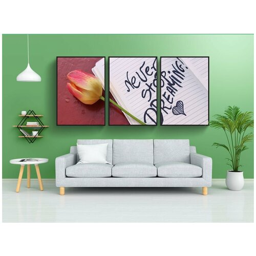 фото Набор модулных постеров для интерьера "мечты, мотивация, примечания" 60x90 см. в тубусе, без рамки lotsprints