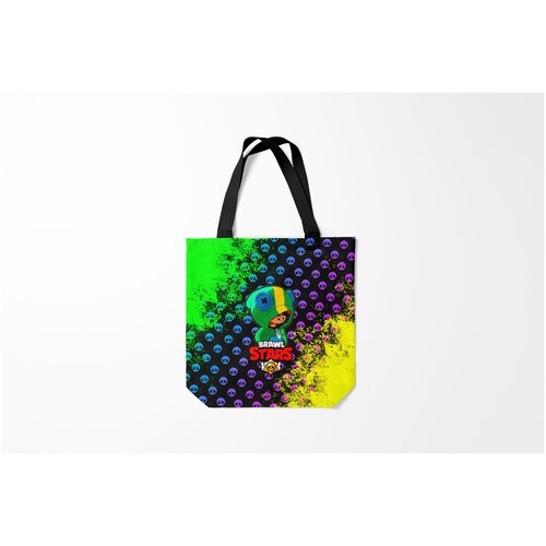 фото Сумка-шоппер / 40х40 см / геймерам / brawl stars leon burnettie