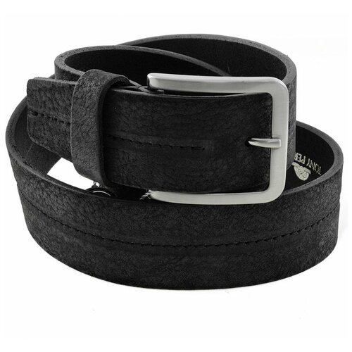 фото Мужской кожаный ремень tony perotti 3378/40/1-115 черный