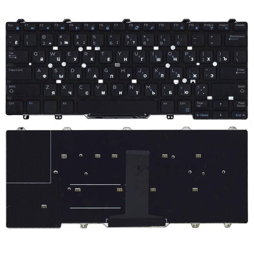Клавиатура для ноутбука Dell Latitude E5450 E7450 E5470 черная без рамки и указателя версия 2 1392₽