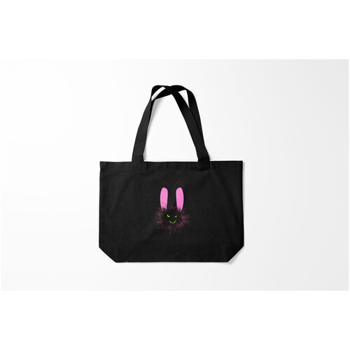 фото Сумка-шоппер / 46х35 см / звери / зайчики мрачный зайчик burnettie