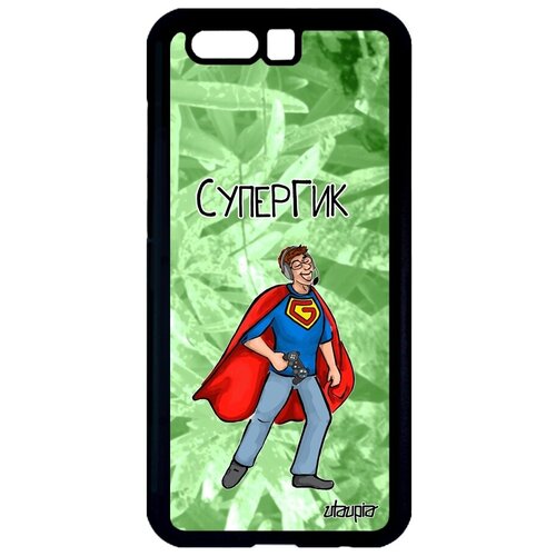 фото Защитный чехол на смартфон // honor 9 // "супергик" комичный геймер, utaupia, светло- зеленый