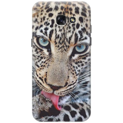 фото Gosso ультратонкий силиконовый чехол-накладка для samsung galaxy a5 (2017) с принтом "леопард"