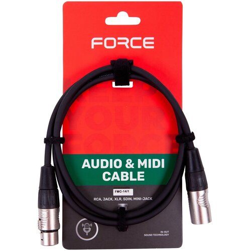 кабель аудио 1xxlr 1xxlr force fmc 06 3 3 0m Кабель аудио 1xXLR - 1xXLR FORCE FMC-14/1 1.0 m