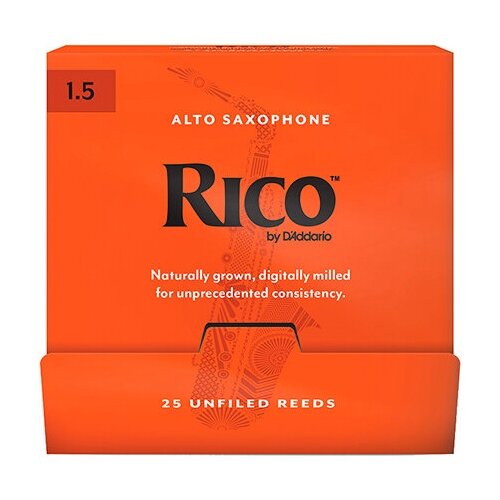 RJA0115-B25 Rico Трости для саксофона альт, размер 1.5, 25шт в индивидуальной упаковке, Rico