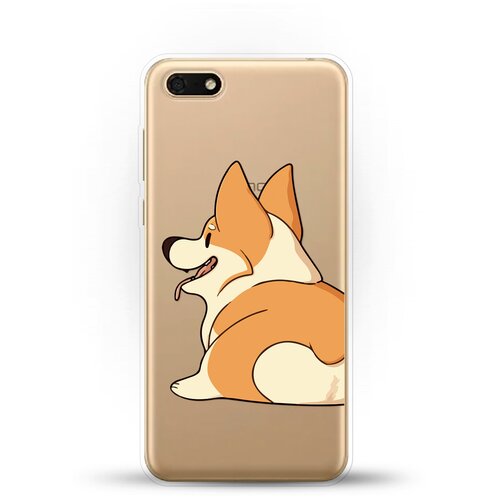 фото Силиконовый чехол корги на huawei y5 prime (2018) andy & paul