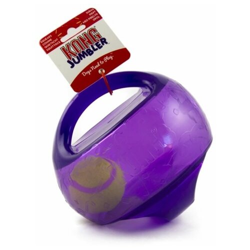 фото Kong игрушка для собак джумблер мячик l/xl 18 см синтетическая резина, цвета в ассортименте tmb1e
