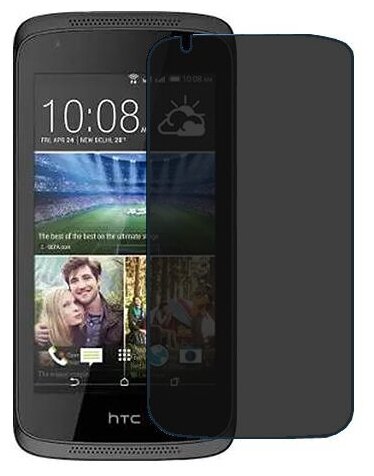 HTC Desire 326G dual sim защитный экран пленка гидрогель конфиденциальность (силикон) Одна штука