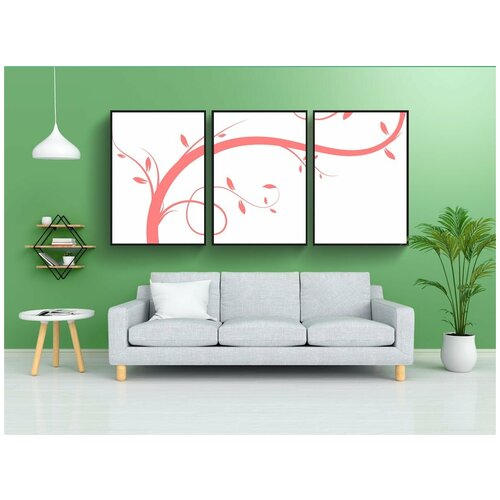 фото Набор модулных постеров для интерьера "цветы, классифицировать, завод" 60x90 см. в тубусе, без рамки lotsprints