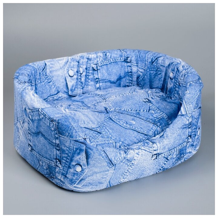 PerseiLine Лежанка №2, с подушкой, 45 х 35 х 16 см микс цветов - фотография № 7