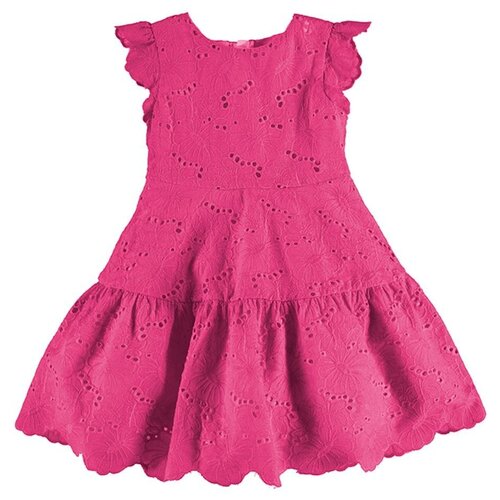 Платье Mayoral, хлопок, флористический принт, размер 98, розовый