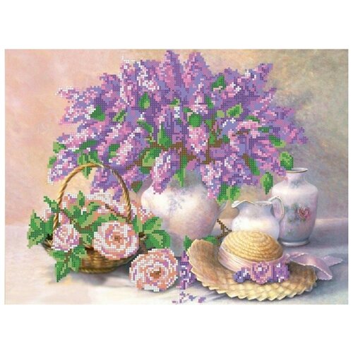 Сиреневое вдохновение (рис. на сатене 29х39) 29х39 Конек 9791 29х39 Конек 9791)