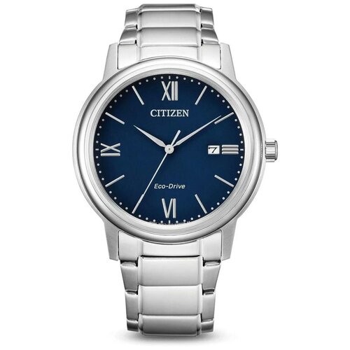 Наручные часы CITIZEN Eco-Drive AW1670-82L, серебряный, синий citizen часы ca0650 82l коллекция eco drive