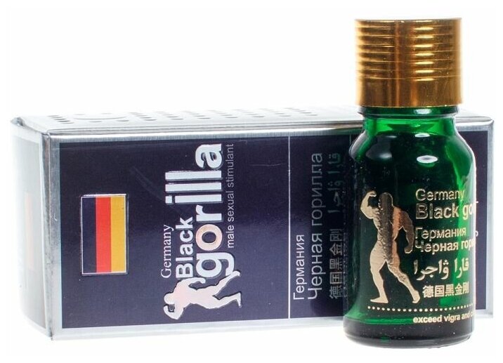 Возбуждающее средство для мужчин Germany Black gorilla Чёрная горилла 10 таблеток