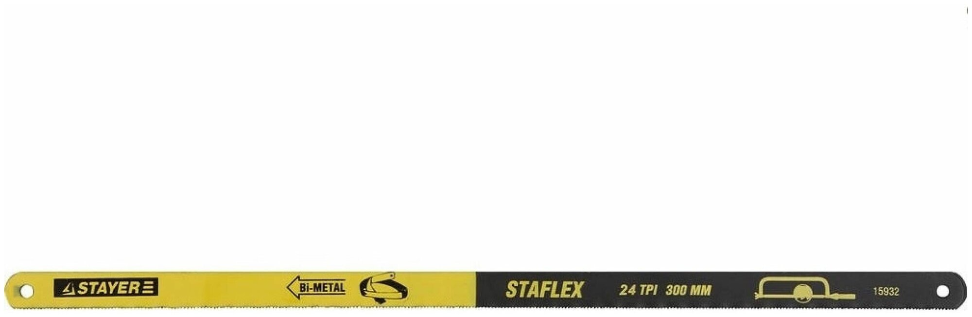 STAYER ″PROFI″ ″STAYER-FLEX″ 24 TPI, 300 мм, 10 шт, Биметаллическое полотно по металлу (15932-S10) - фотография № 11