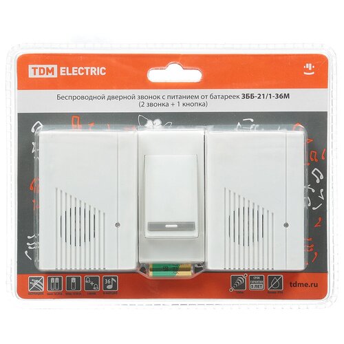 фото Звонок дверной беспроводной tdm electric sq1901-0007 tdm еlectric