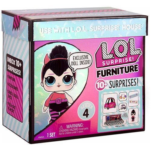 Игровой набор L.O.L. Surprise Furniture B.B. Auto Shop 4 серия