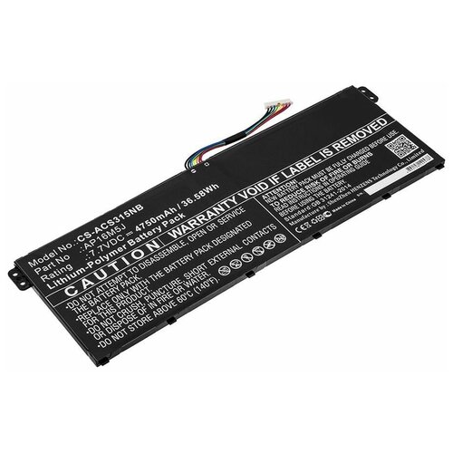 Аккумуляторная батарея Pitatel BT-1012 для ноутбуков Acer Aspire 3 A315-21, Aspire 3 A315-21-62YQ аккумулятор для acer aspire 3 a315 31 c512 4810 mah ноутбука акб