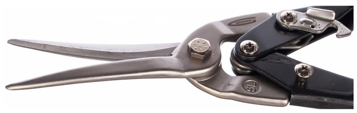 Ножницы по металлу"PIRANHA"усиленные,255 мм,прямой и левый рез,сталь-СrMo,двухкомп.рукоятки// Gross - фотография № 20