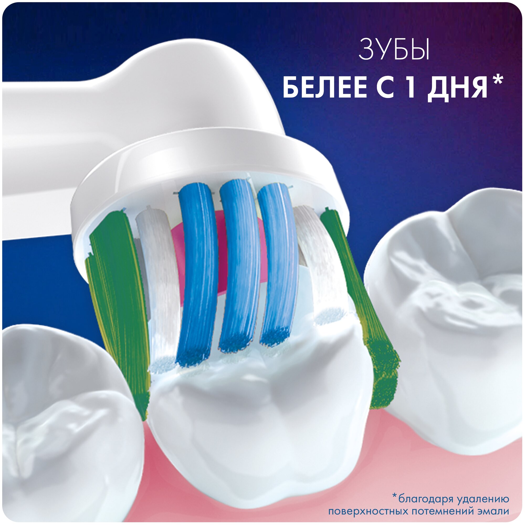 Насадка для электрической зубной щетки ORAL-B EB18рRB 3DWhite CleanMaximiser, 2 шт - фотография № 6