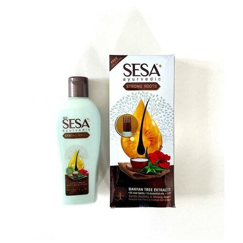 Масло для укрепления корней волос (110 мл), Ayurvedic Strong Roots Hair Oil, произв, Sesa