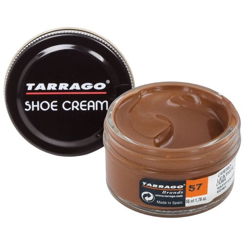Крем для обуви, всех видов гладких кож, TARRAGO, SHOE Cream, стекло, 50мл., TCT31-057 LEATHER (Кожа)