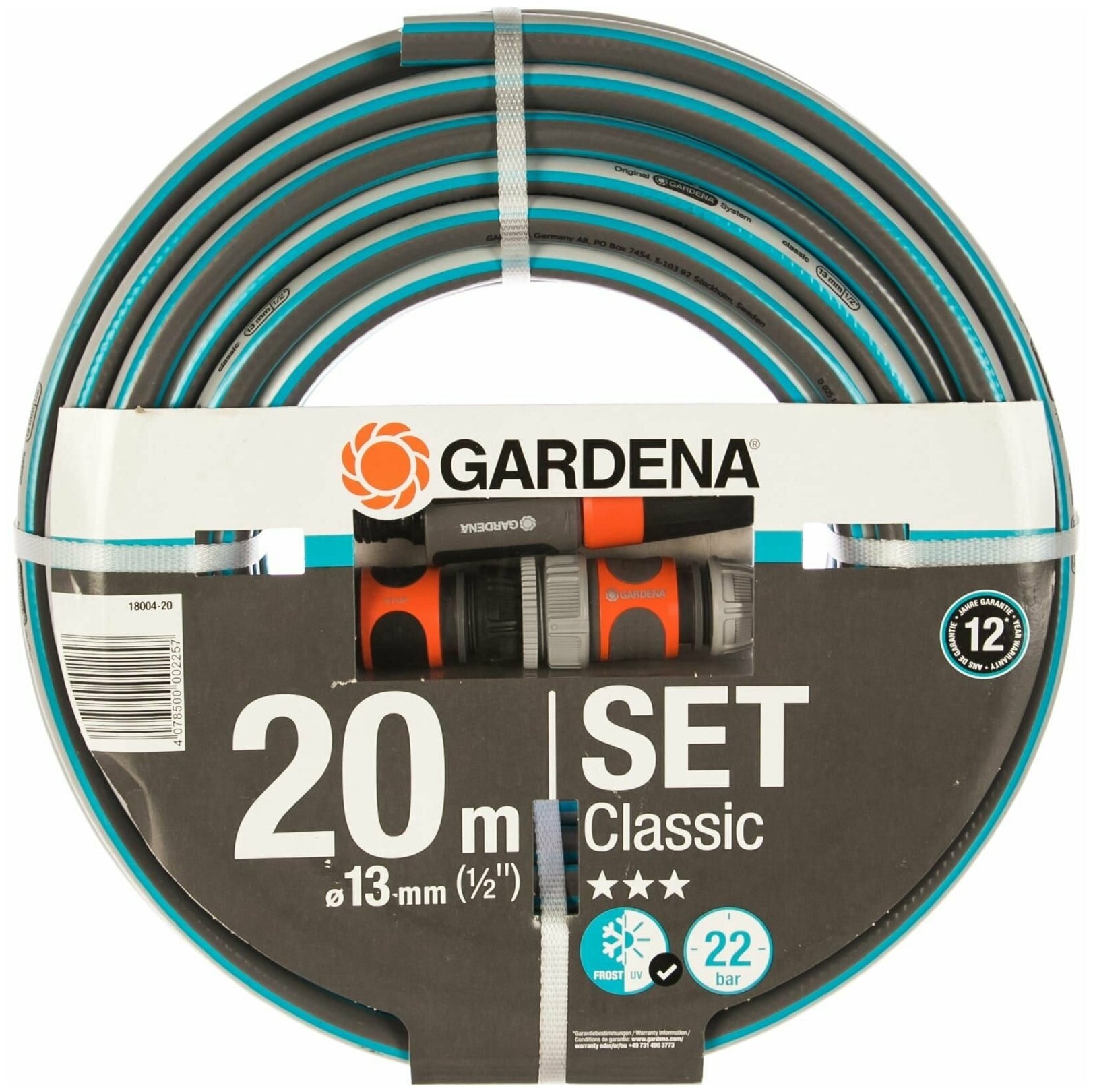 Gardena Шланг Classic 13 мм (1/2"), 20 м: комплект - фотография № 6