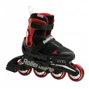 Детские ролики Rollerblade Microblade Free - 2022 Black/Red р. 36.5-40.5