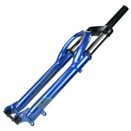 фото Вилка easing es 225-2 27,5"*1,1\8"disc безрезьбовая, пружина, стальная, синяя\серая,2,55кг