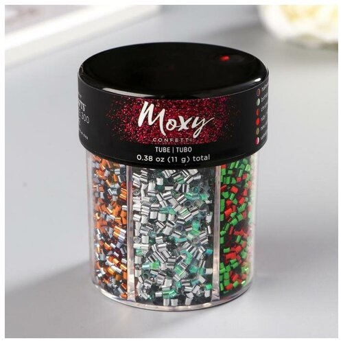 фото Конфетти моху "tube confetti. holiday" набор 6 цветов moxy