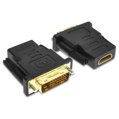 Адаптер переходник GSMIN RT-90 HDMI (F) - DVI-D (M) (24+1 Pin) (Черный) адаптер переходник gsmin rt 91 dvi i 24 5 m hdmi f черный