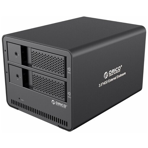 Orico 9528U3, Black контейнер для HDD док станция на два hdd ssd 2 5 3 5 orico 2 bay tost dock usb 3 0