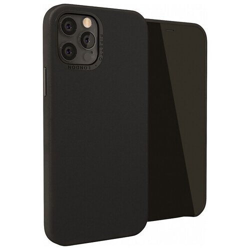 фото Чехол pipetto magnetic leather case + mount для iphone 12/12 pro (6.1), черный (p063-77-o)