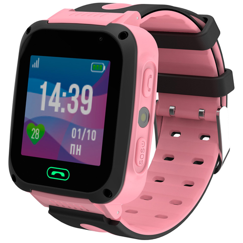 jet kid swimmer pink умные детские часы Детские умные часы JET Kid Connect Wi-Fi, розовый/черный