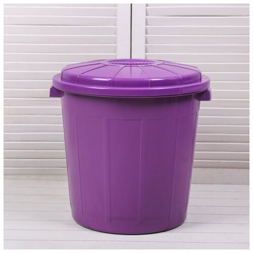 СибПолимер Бак хозяйственно-бытовой Колор 40 л с крышкой цвет микс 1664₽