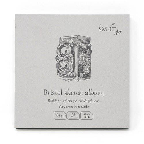 Скетчбук SMLT Art Authenticbaby Bristol 185г/м2 9х9 см 32 листа