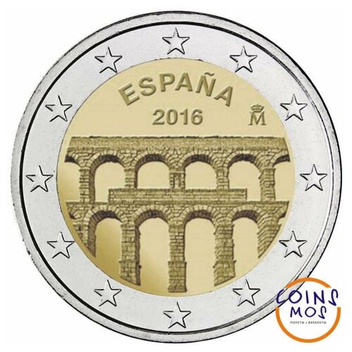 Испания 2 евро 2016 г Сеговия италия 2 евро 2016 г плавт