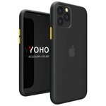 YOHO Чехол накладка, противоударный, матовый, для iPhone 11 Pro. Черный-желтый YPZCH11P/BY - изображение