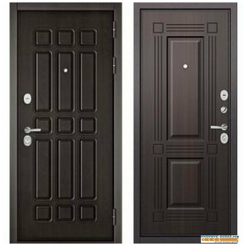 Дверь Бульдорс Стандарт 90 Дуб шоколад 9S 111 (ларче тёмный 9S-104)