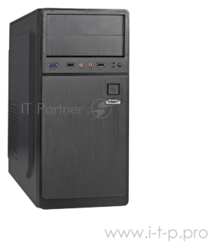 Корпус Miditower ExeGate Xp-402u Black, Atx, (без Бп), 2*USB+1*USB3.0, Audio Ex283735rus