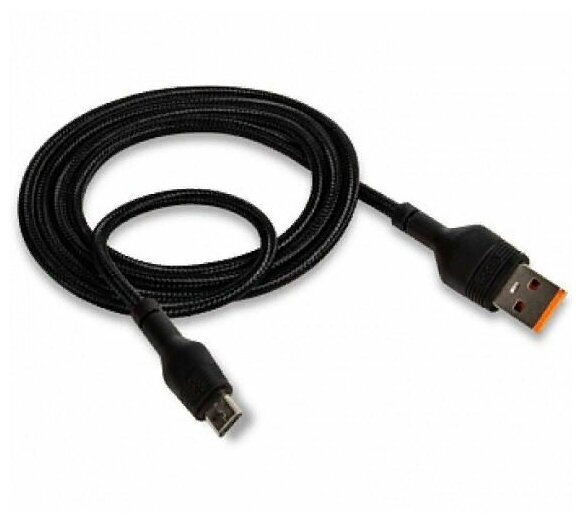 Кабель для зарядки Type-C USB XO NB55 5A плетеный черный