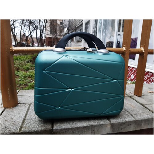 фото Ручная кладь сумка мини чемодан из ударопрочного abs пластика вес 1 кг размер 33х27х18 цвет зеленый китай