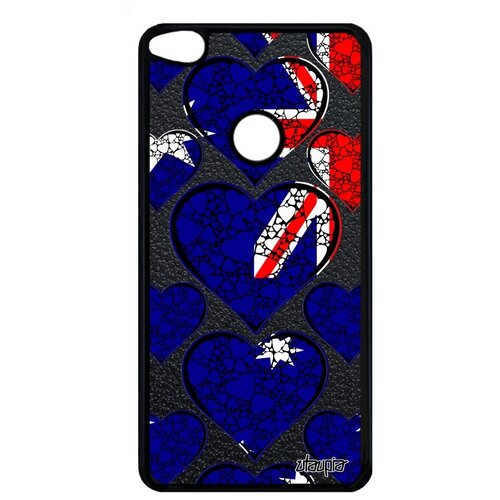 фото Противоударный чехол на мобильный // huawei p9 lite 2017 // "флаг австралии с сердцем" патриот любовь, utaupia, цветной