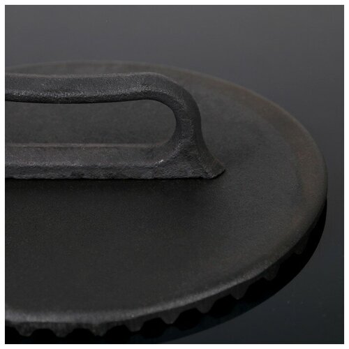 Крышка-пресс чугунная 24х4 см под сковороду-гриль 2755027 3311₽