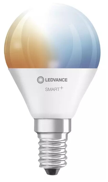 Лампа светодиодная LEDVANCE Smart+ WiFi Mini Bulb Tunable, E14, P46, 5 Вт, 6500 К